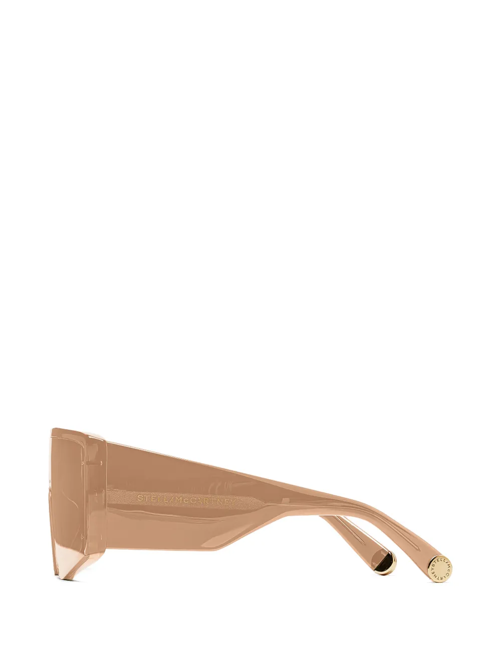 Stella McCartney Eyewear Zonnebril met geometrisch montuur Beige