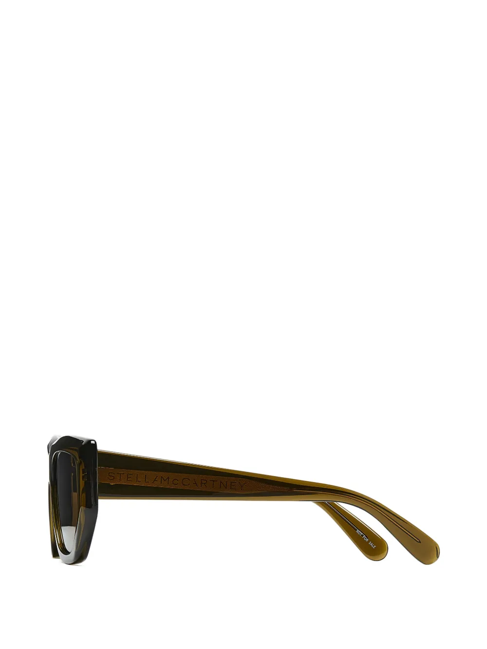 Stella McCartney Eyewear Zonnebril met geometrisch montuur Groen