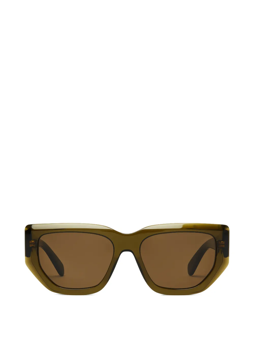 Stella McCartney Eyewear lunettes de soleil à monture géométrique - Vert Stella McCartney Eyewear lunettes de soleil à monture géométrique - Vert