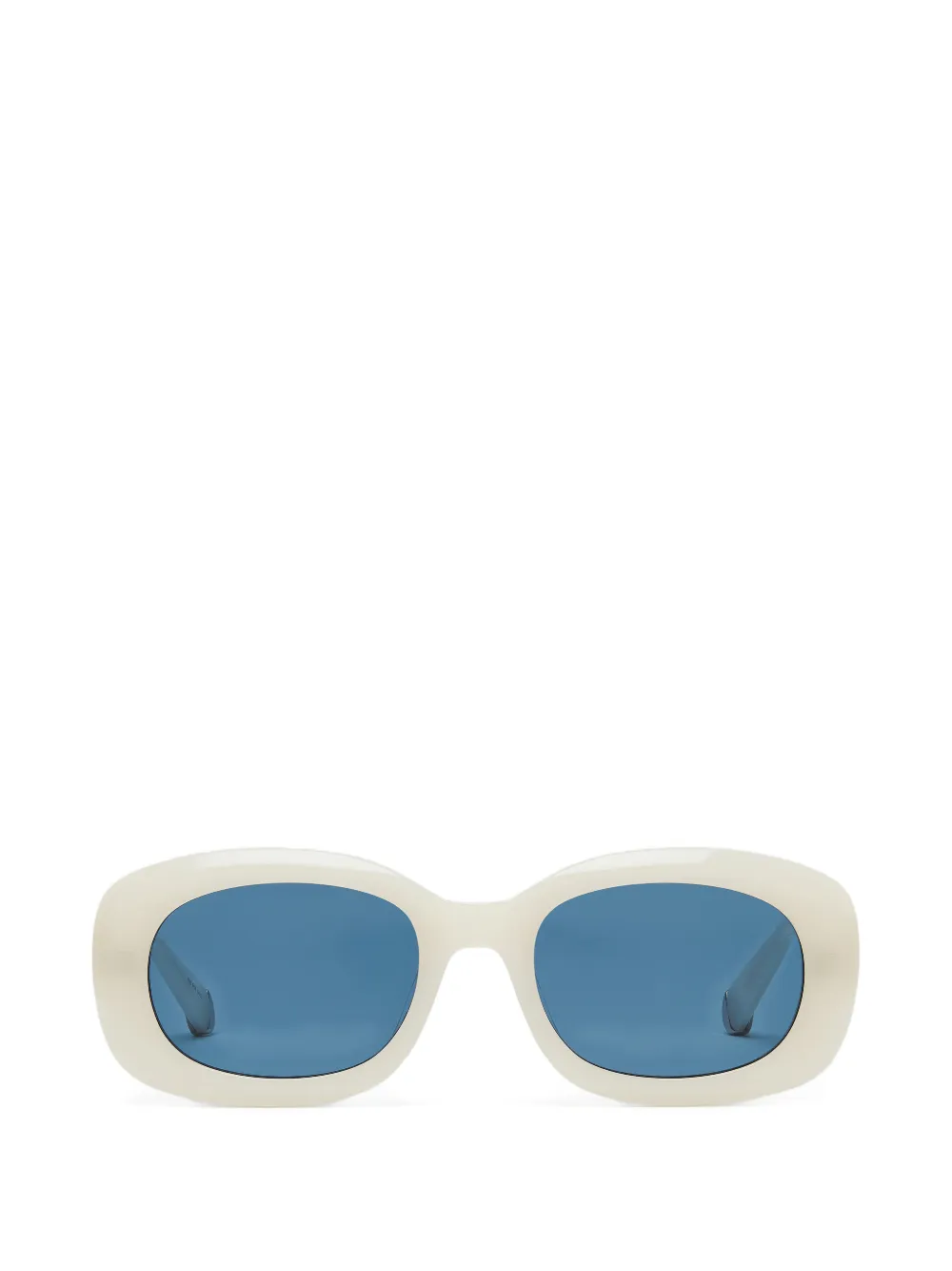 Stella McCartney Eyewear Occhiali da sole Chunky ovali - Bianco