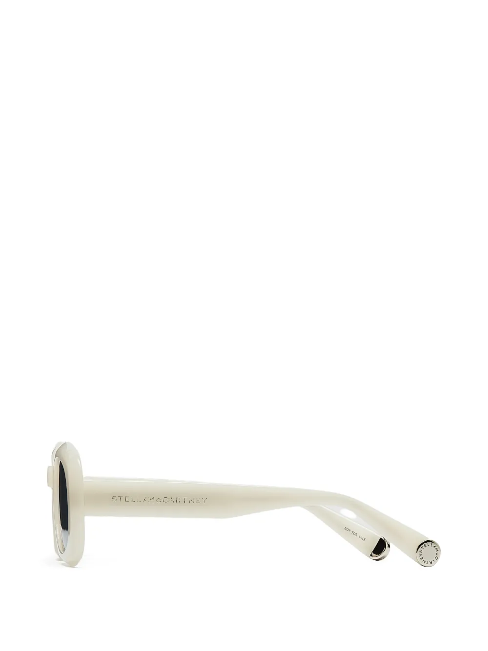 Stella McCartney Eyewear Chunky zonnebril met ovaal montuur Wit