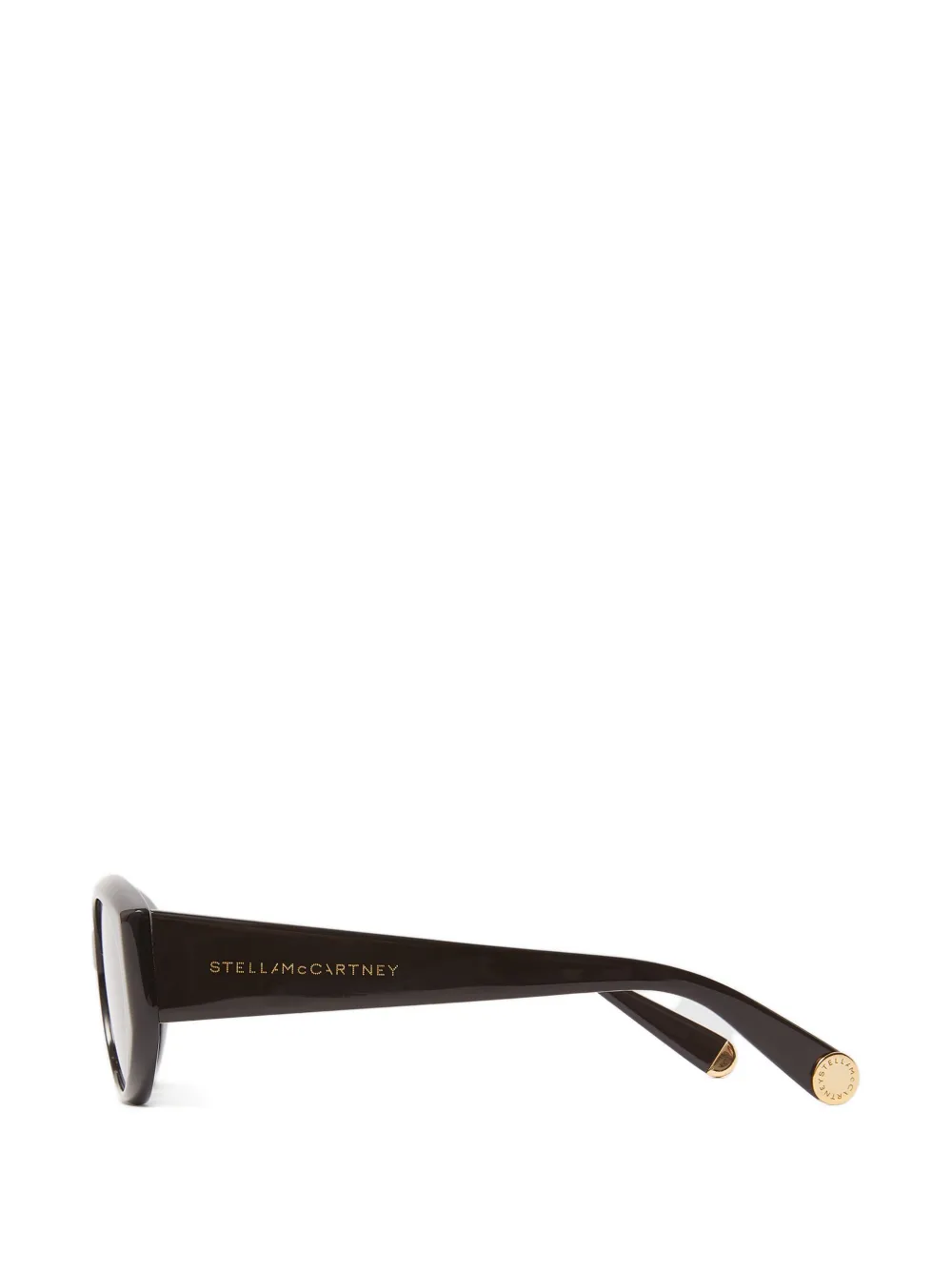 Stella McCartney Eyewear Zonnebril met ovalen montuur Zwart