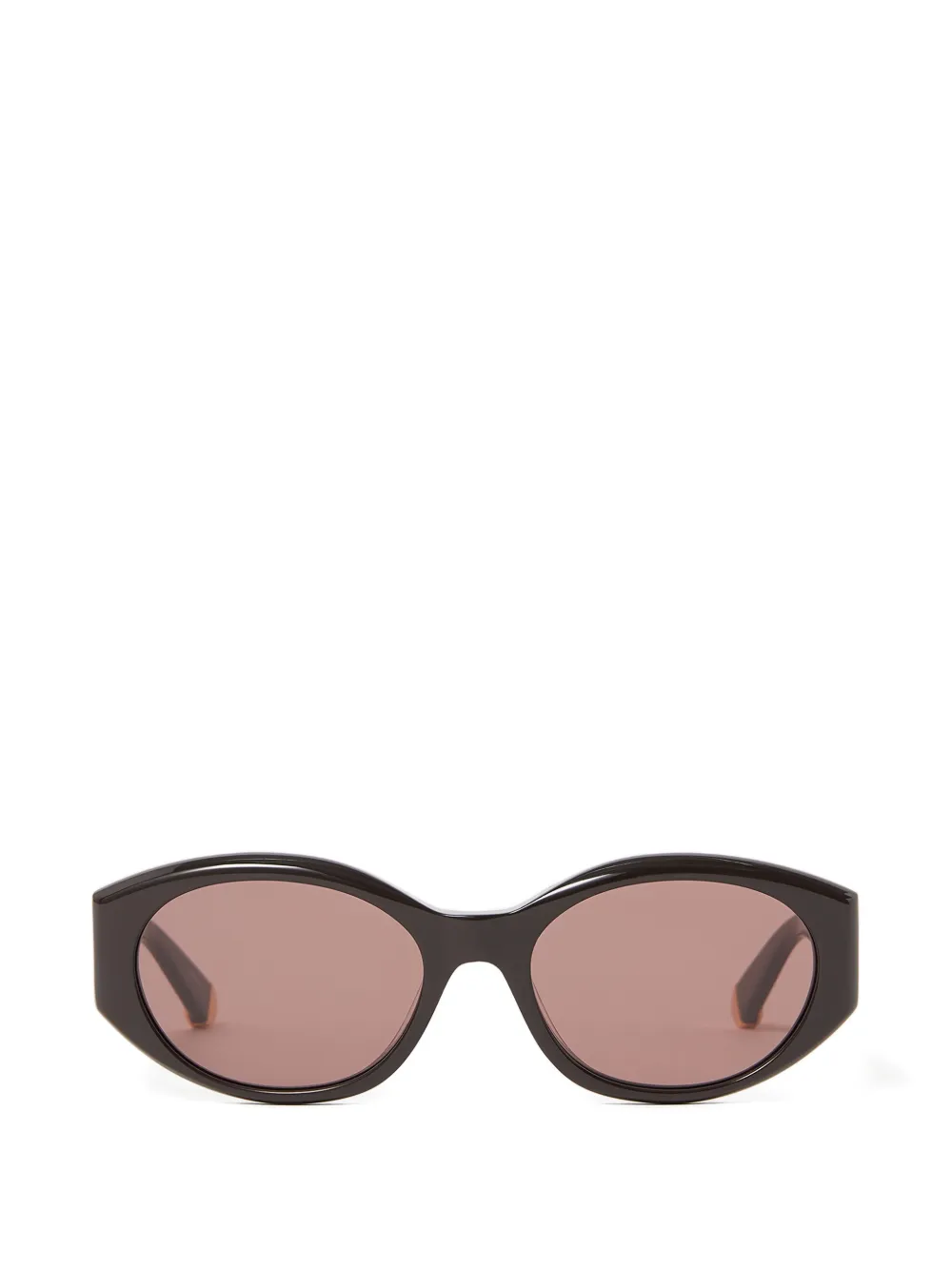 Stella McCartney Eyewear Sonnenbrille mit ovalem Gestell - Schwarz