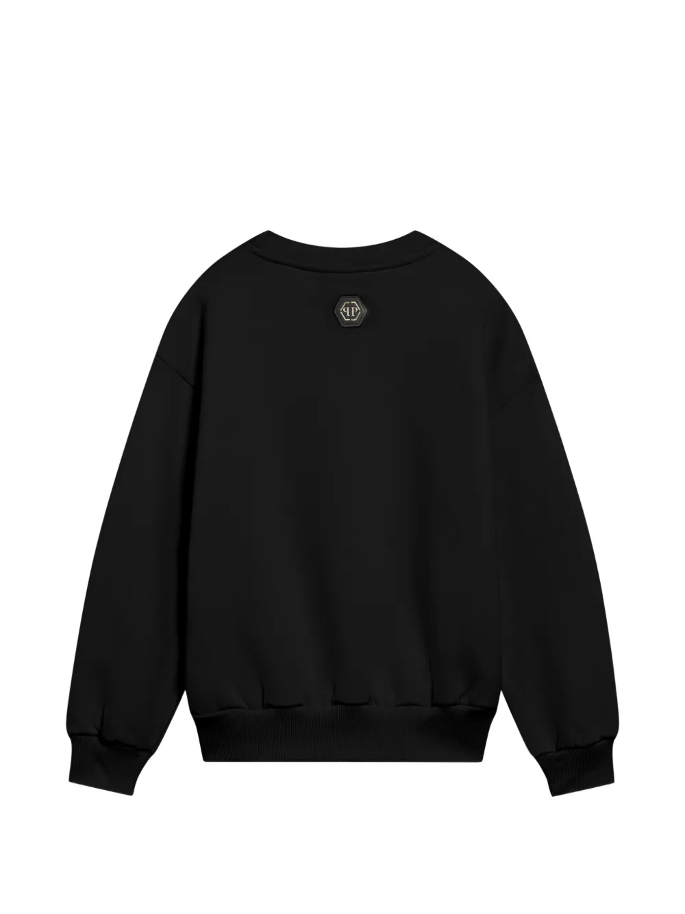 Philipp Plein Junior T-shirt verfraaid met stras Zwart