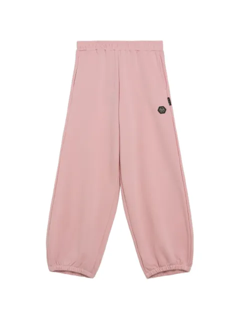 Philipp Plein Junior logo-plaque elasticated track pants
