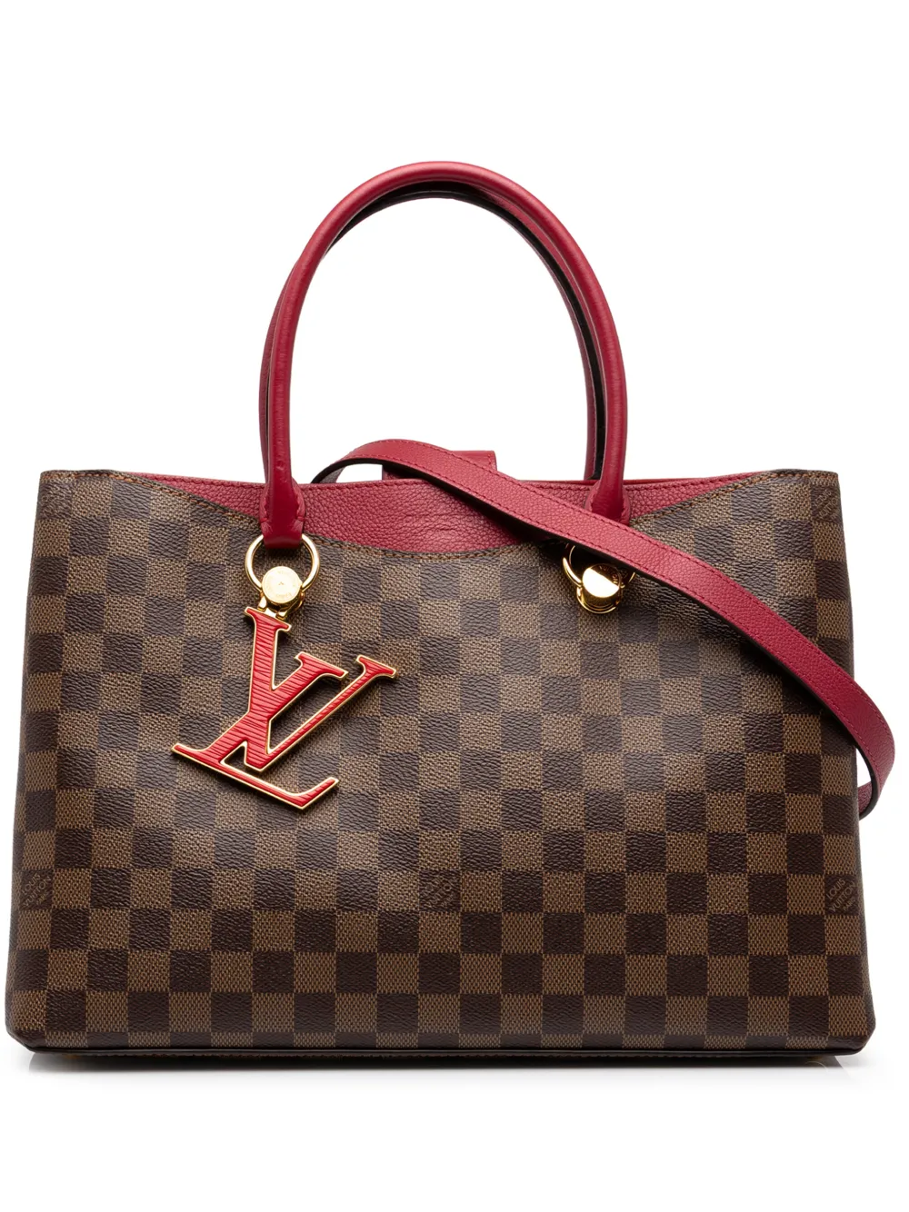 Louis Vuitton Pre-Owned 2019 Damier Ebene Riverside satchel - Brown