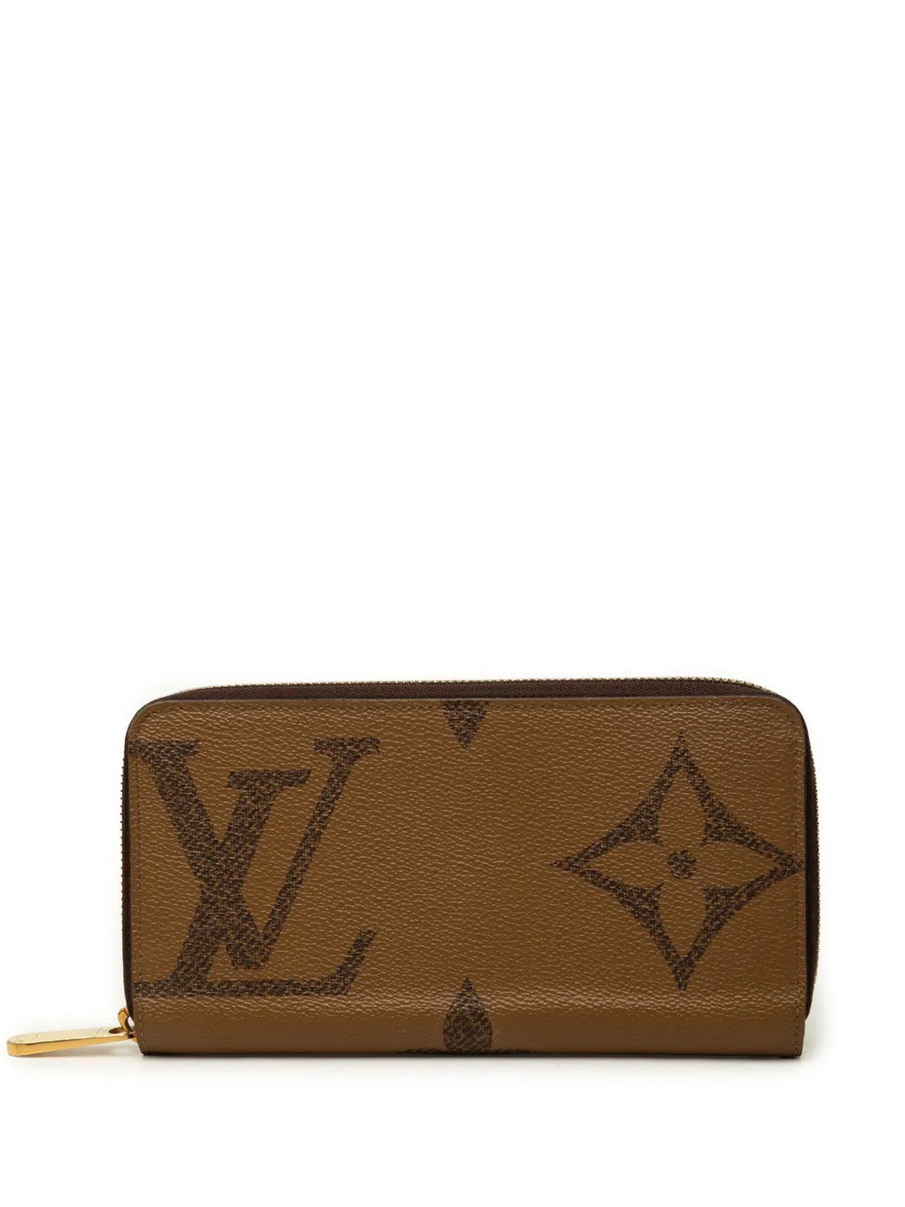 Louis Vuitton Pre-Owned 2020 Monogram Giant Reverse Zippy Wallet long wallets - Brown