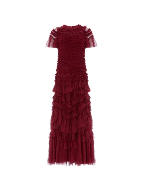 Needle & Thread ruffled tiered maxi dress