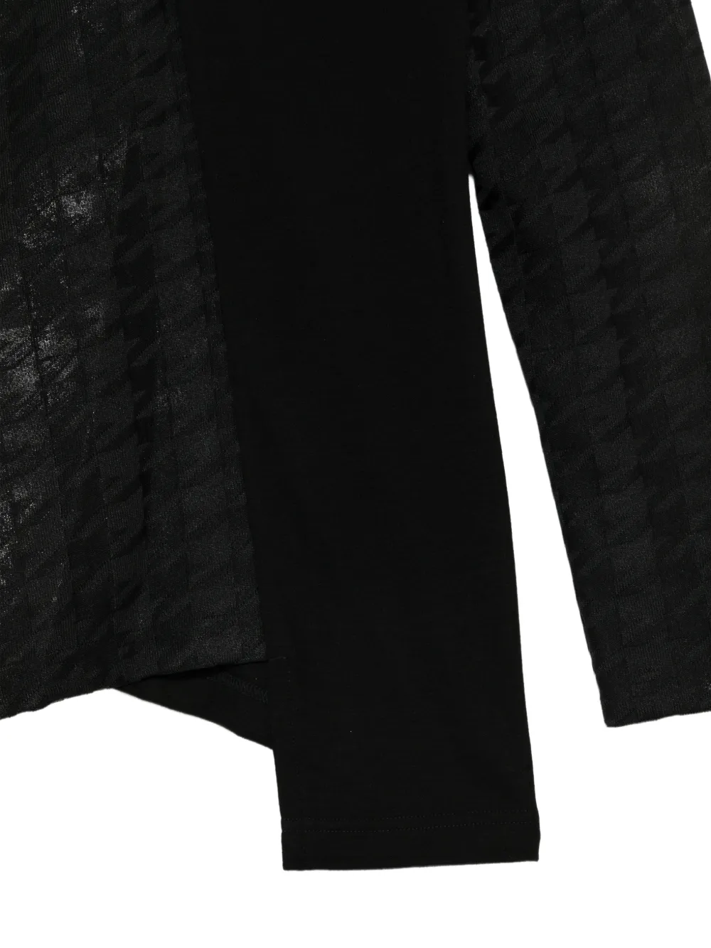 Junya Watanabe Asymmetrisch T-shirt Zwart