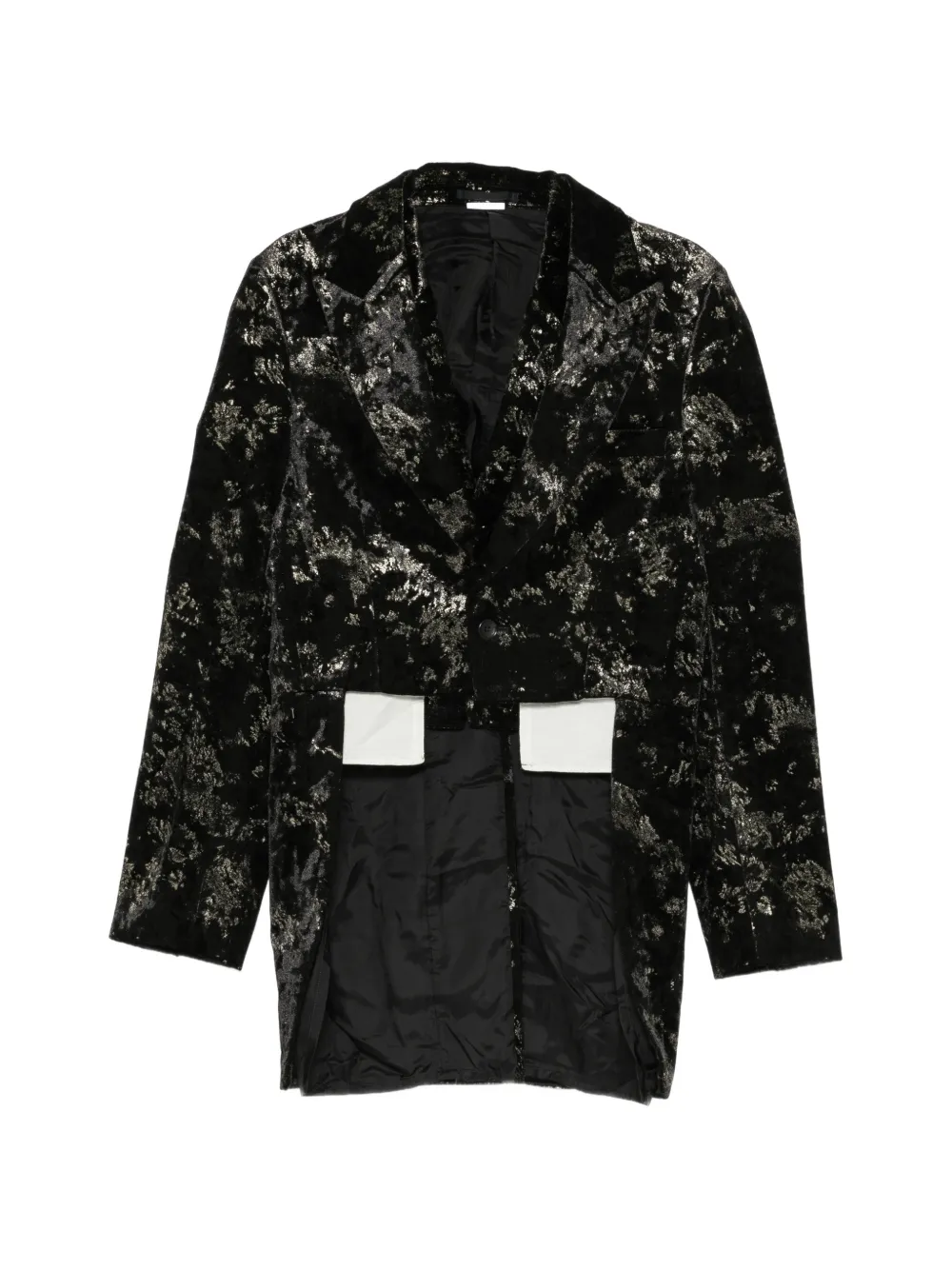 Comme des Garçons Homme Plus Giacca con effetto vissuto - Nero