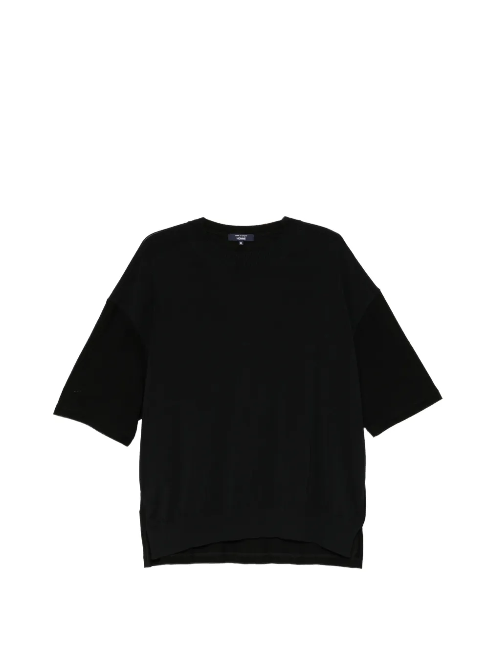 Comme des Garçons Homme ribbed-knit crew-neck T-shirt - Nero