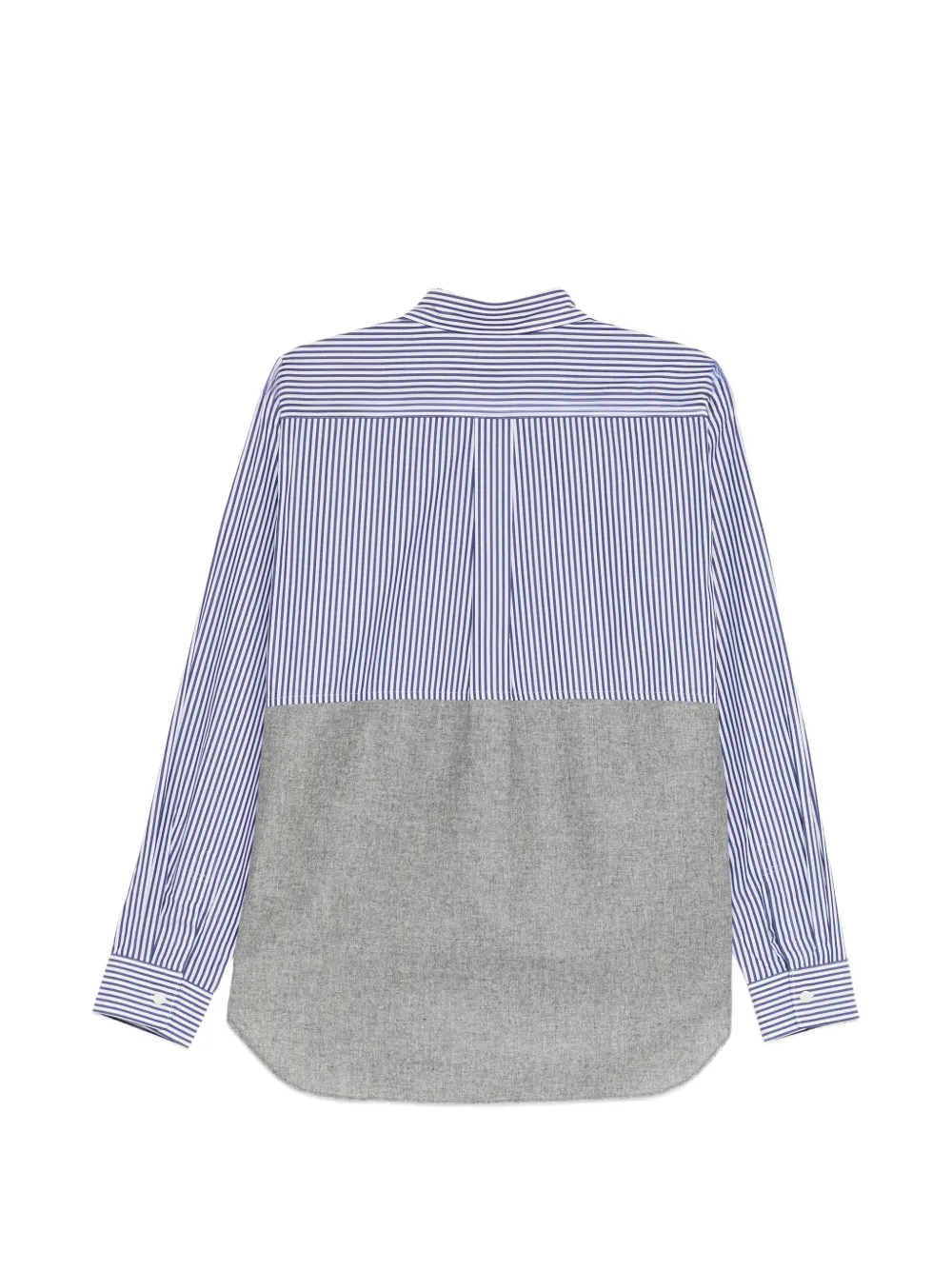 Comme des Garçons Homme Deux striped long-sleeve shirt Blauw