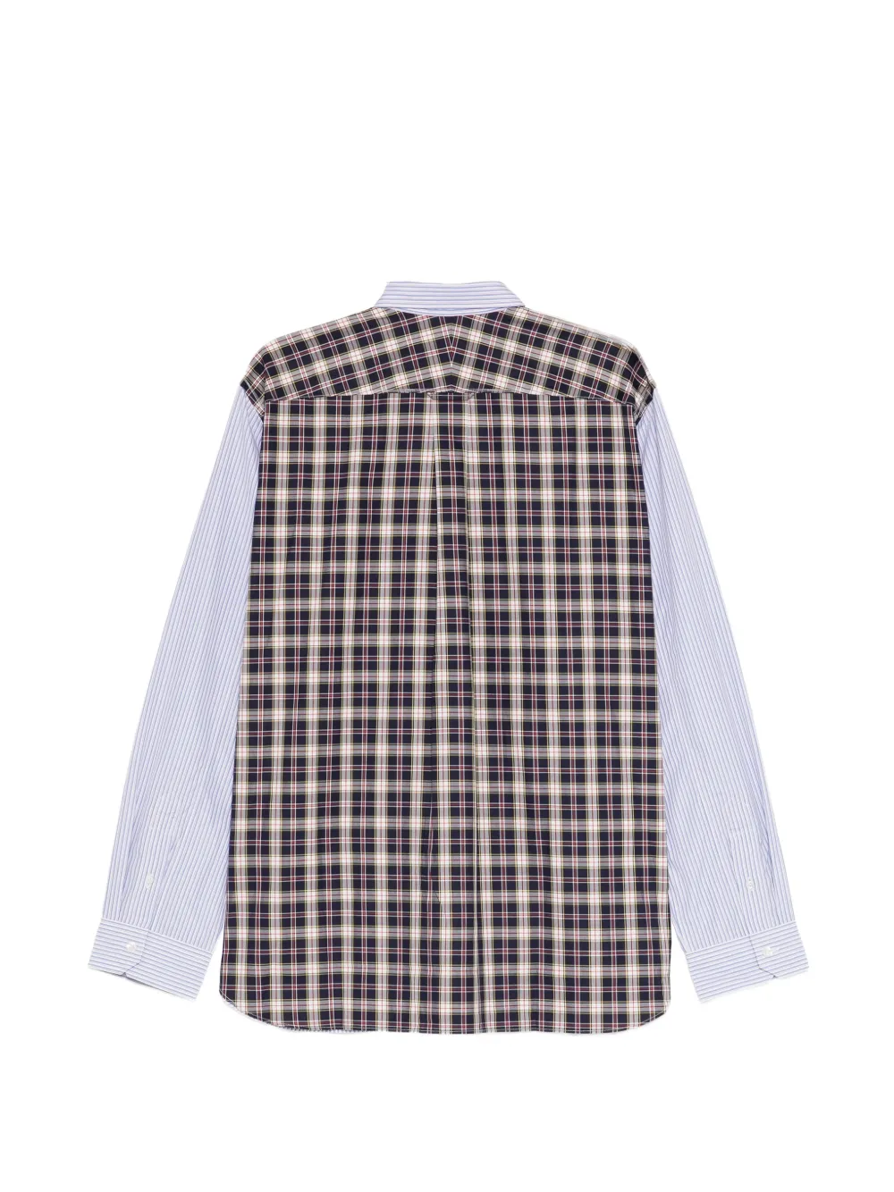 Junya Watanabe MAN Gestreept overhemd Blauw