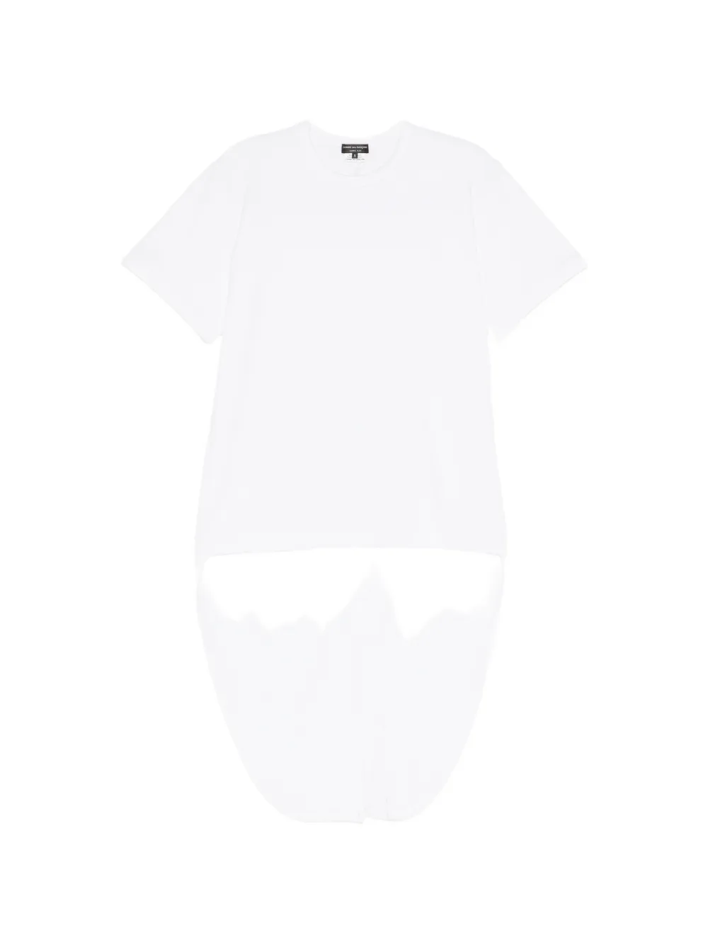 Comme des Garçons Homme Plus high-low hem T-shirt - Bianco
