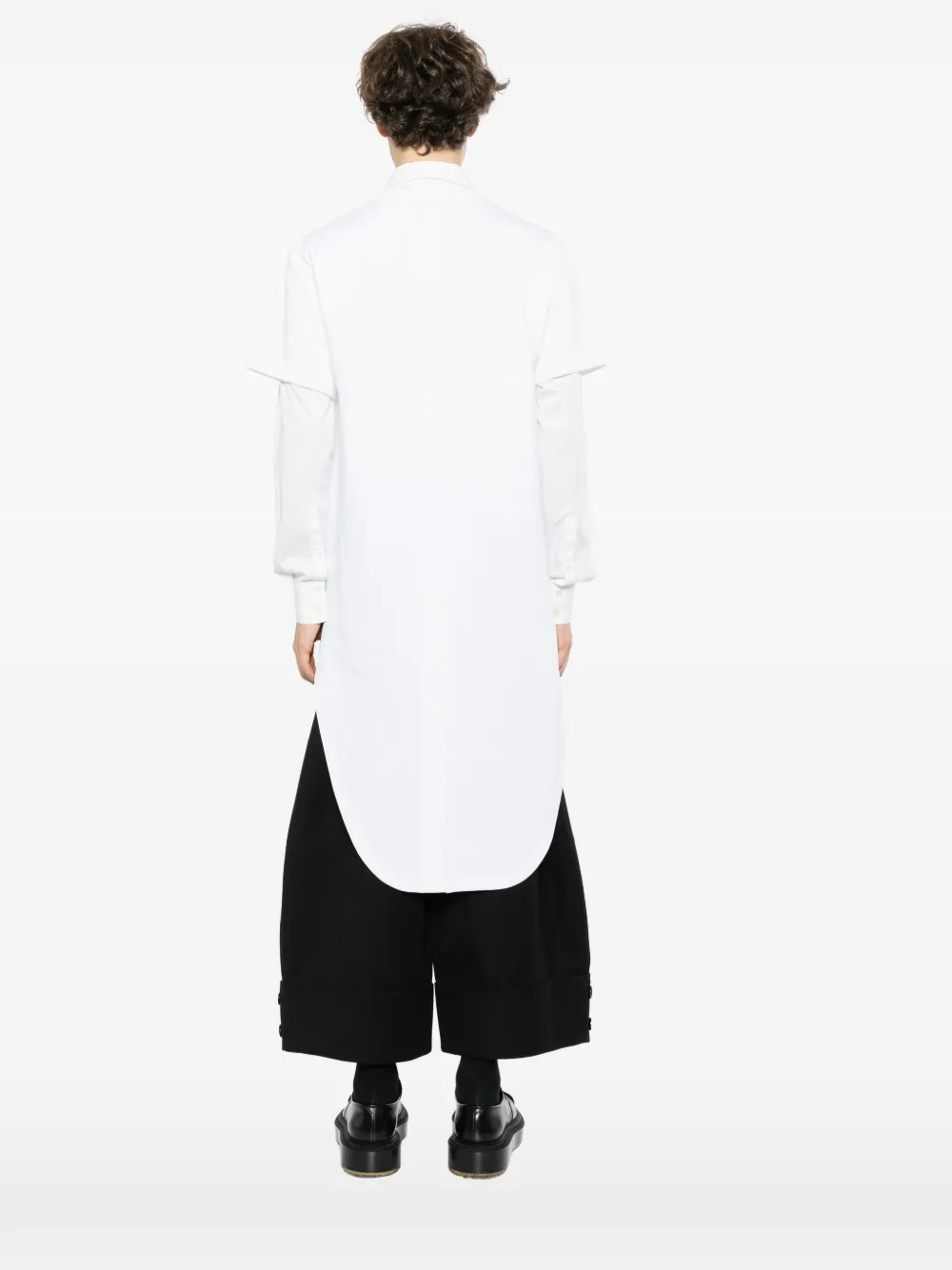 Comme des Garçons Homme Plus Asymmetrisch T-shirt Wit
