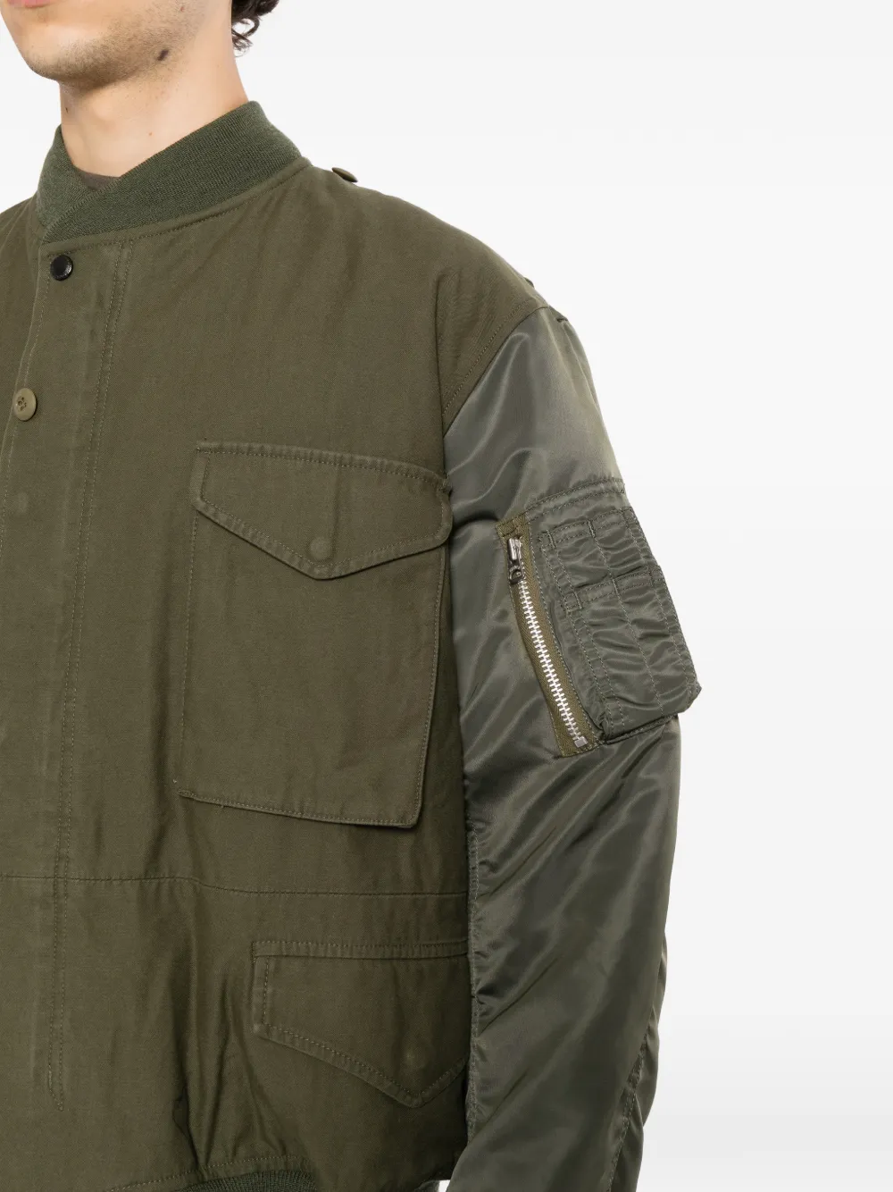 Junya Watanabe MAN Needles bomberjack Groen