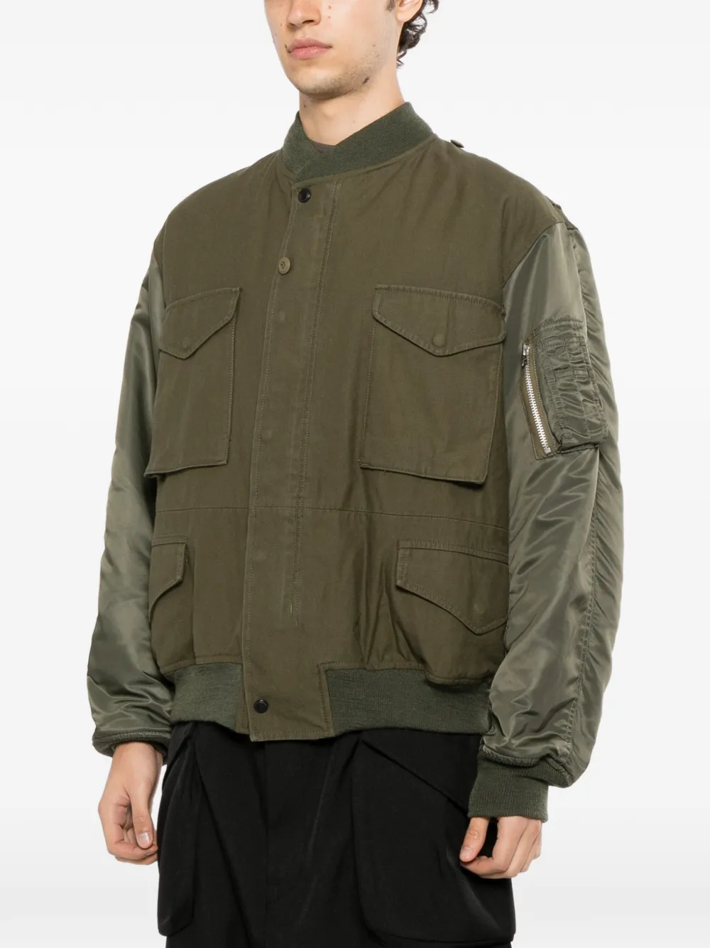 Junya Watanabe MAN Needles bomberjack Groen