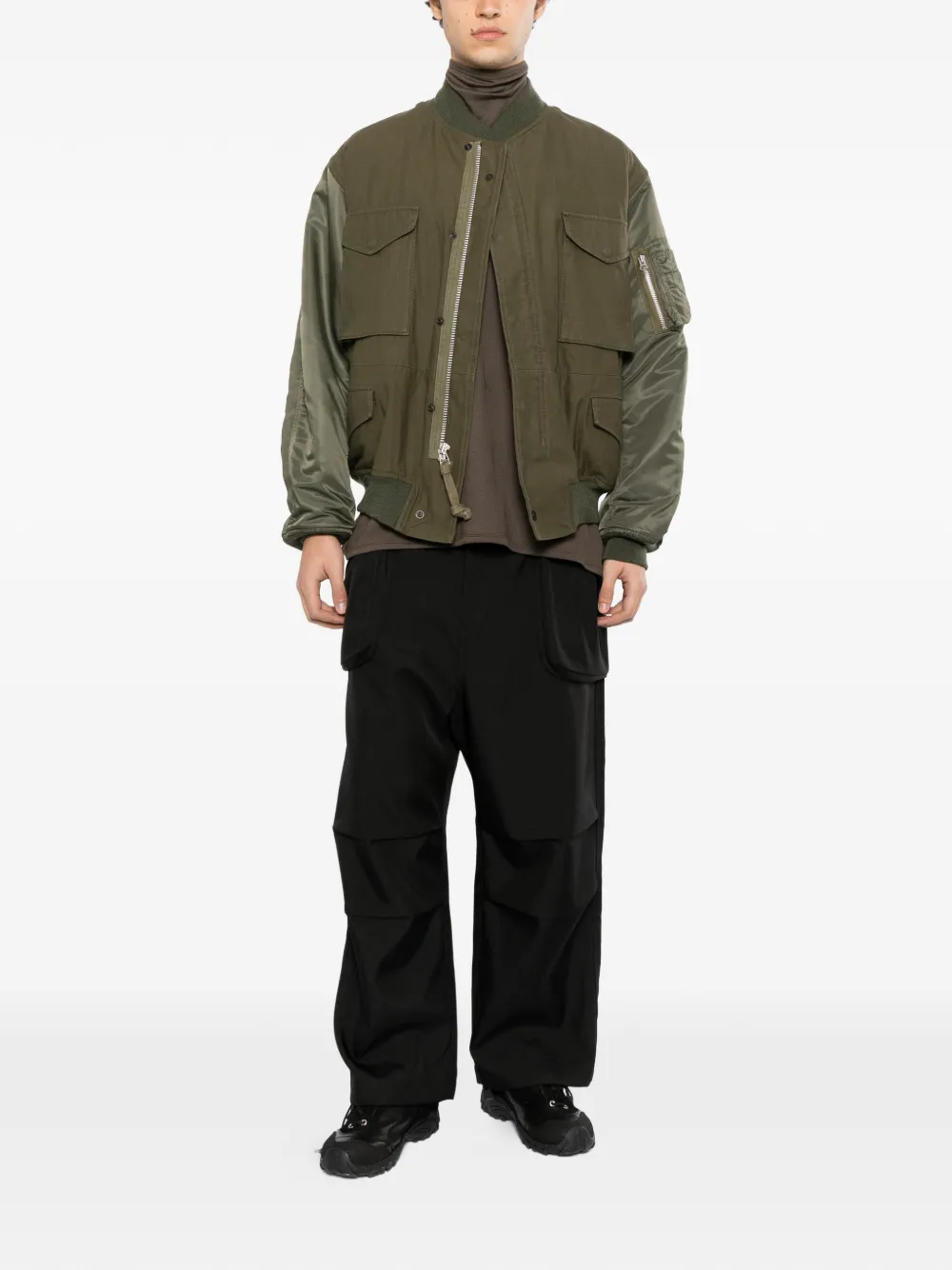 Junya Watanabe MAN Needles bomberjack Groen