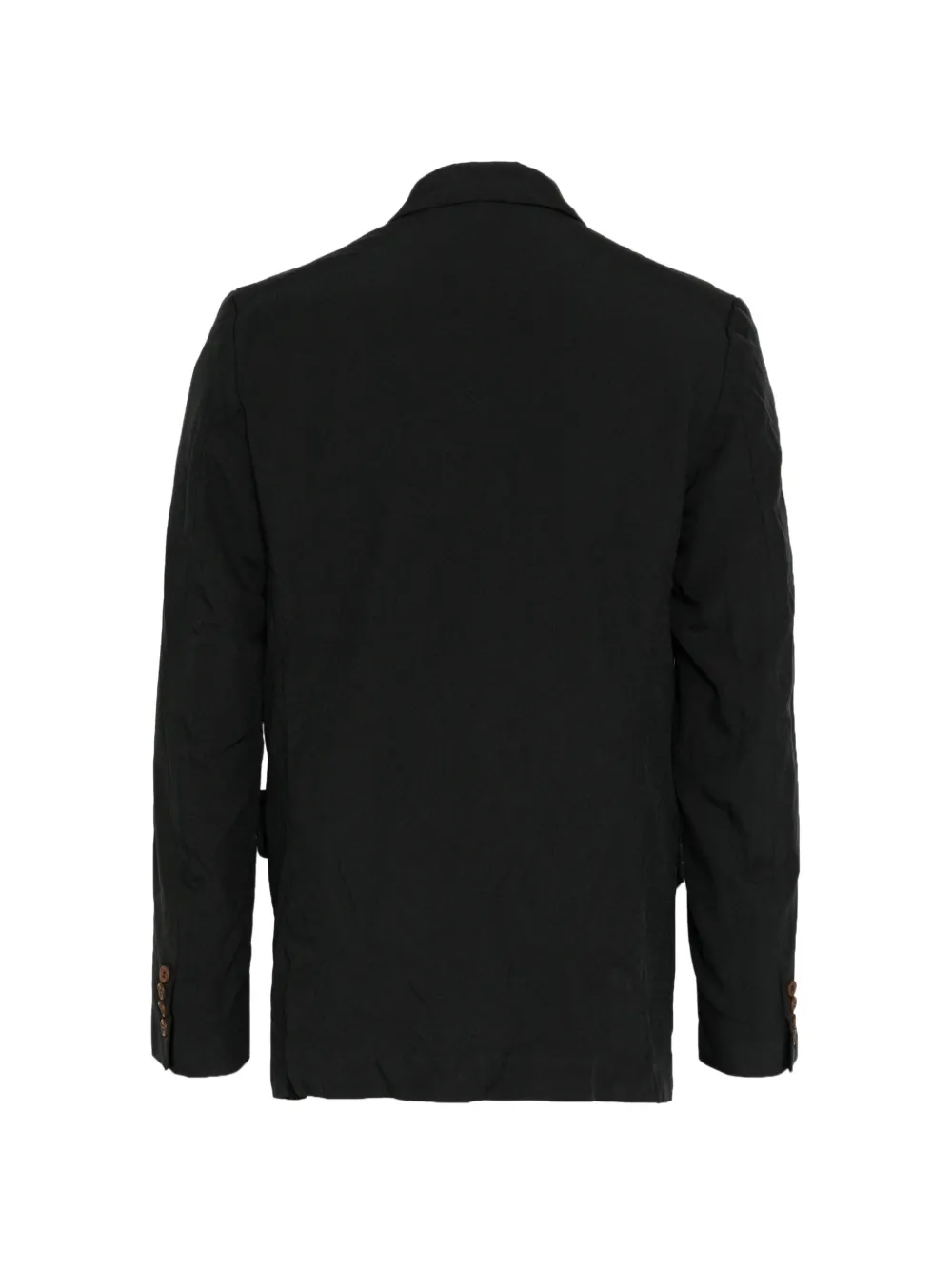 Comme des Garçons Homme Deux crease-effect button-up blazer Zwart
