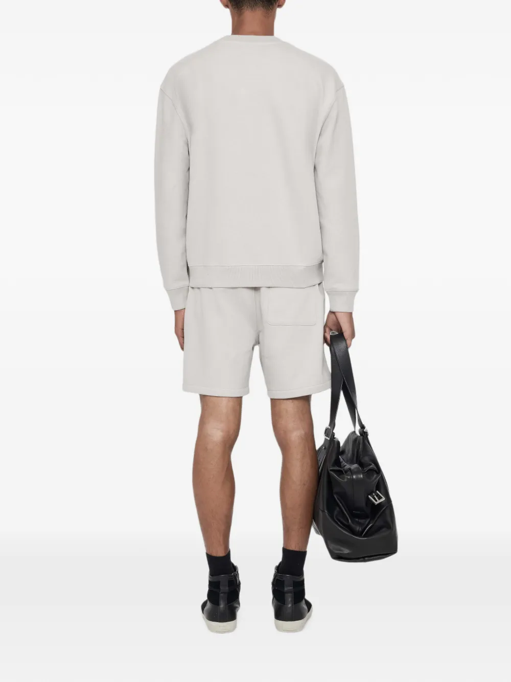 AllSaints Aston sweater met ronde hals en borduurwerk Blauw