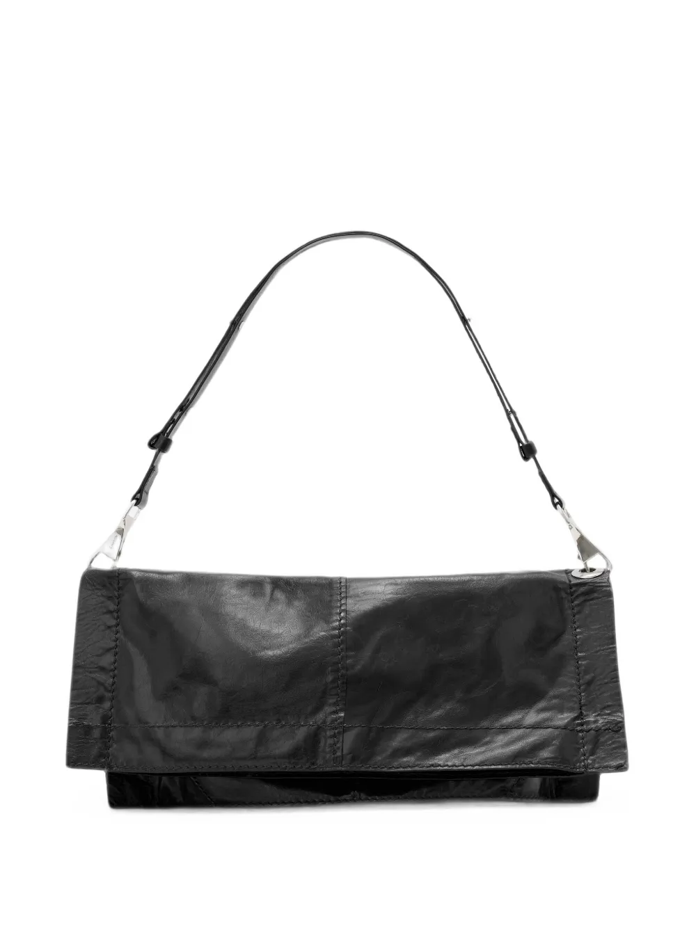 AllSaints Lutece leather shoulder bag - Nero