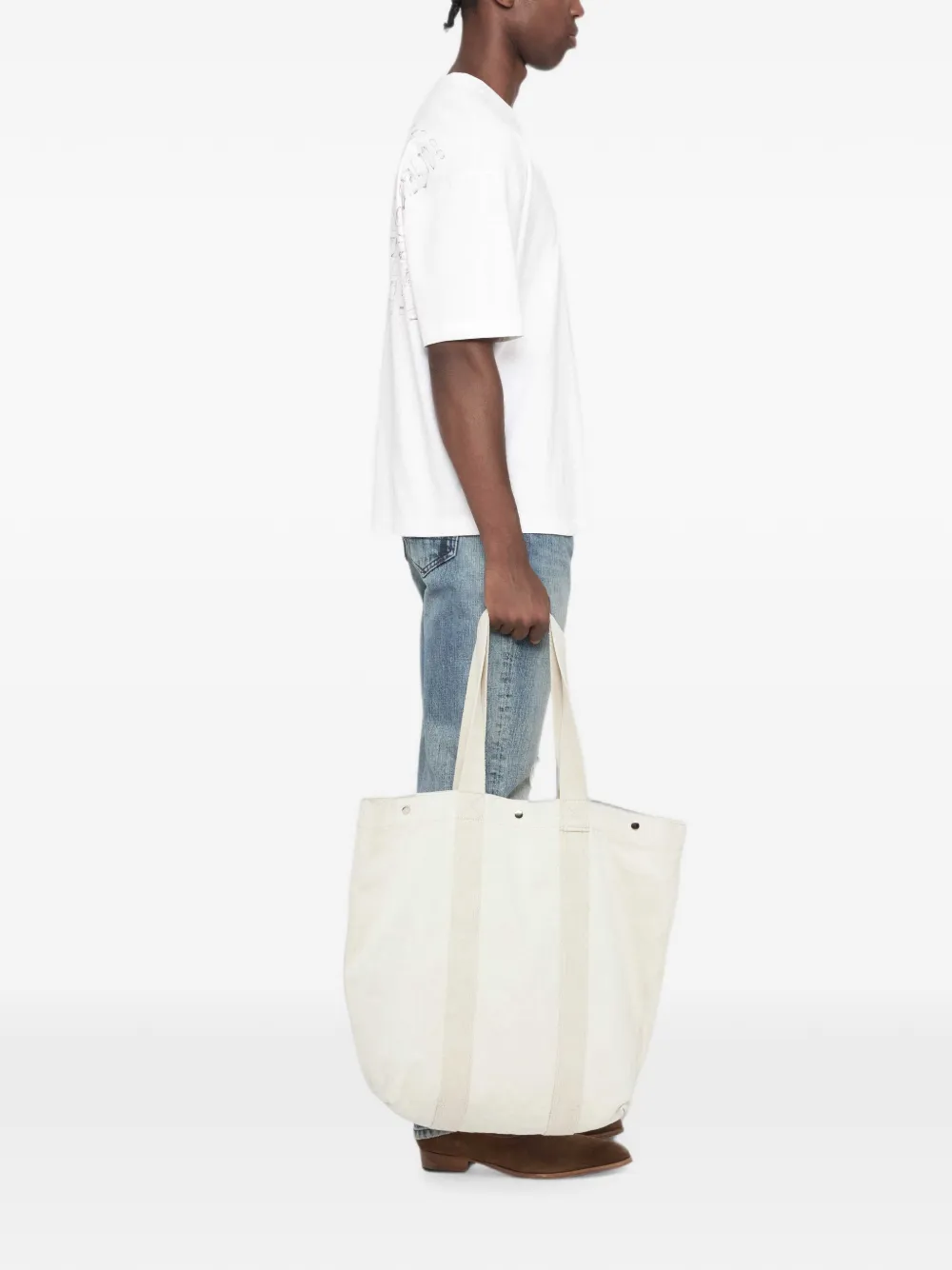 AllSaints Roller grafische print T-shirt met logo Wit