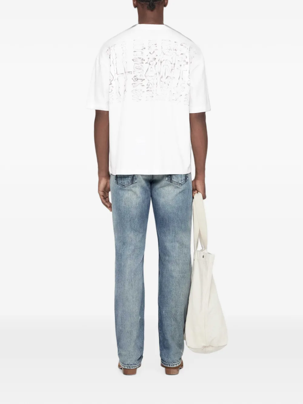 AllSaints Roller grafische print T-shirt met logo Wit
