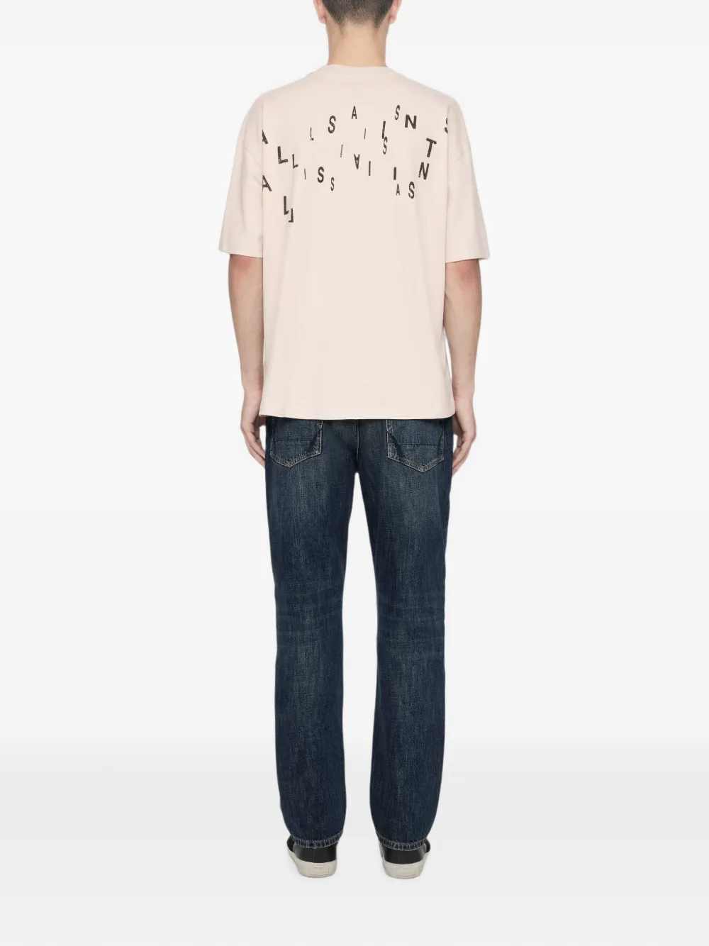 AllSaints Shadow T-shirt met korte mouwen Beige