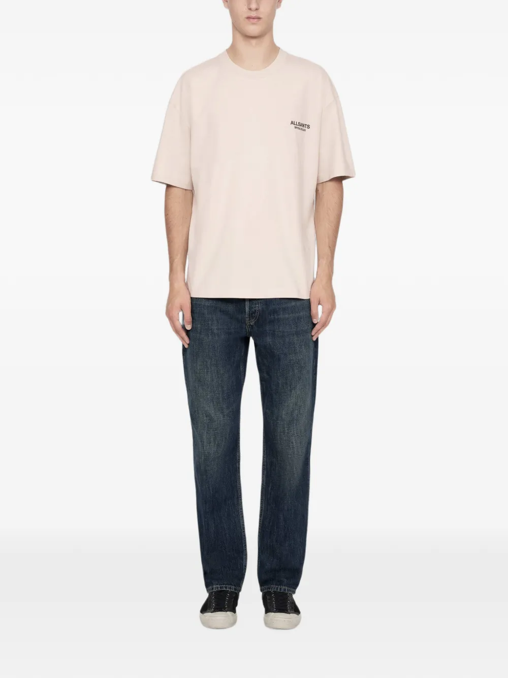 AllSaints Shadow T-shirt met korte mouwen Beige