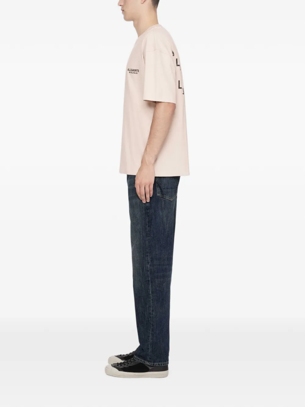 AllSaints Shadow T-shirt met korte mouwen Beige