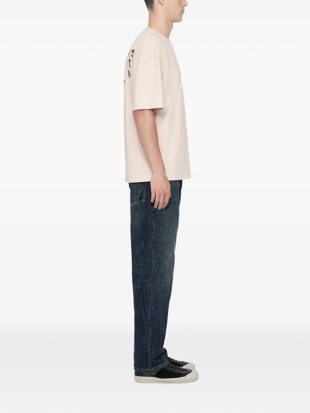 AllSaints Shadow T-shirt met korte mouwen Beige
