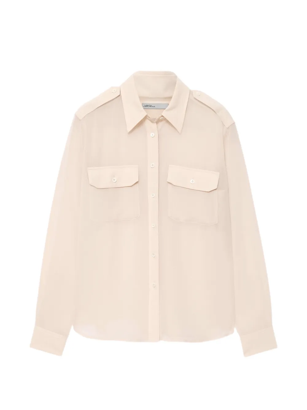 AllSaints Maven sheer shirt - Toni neutri