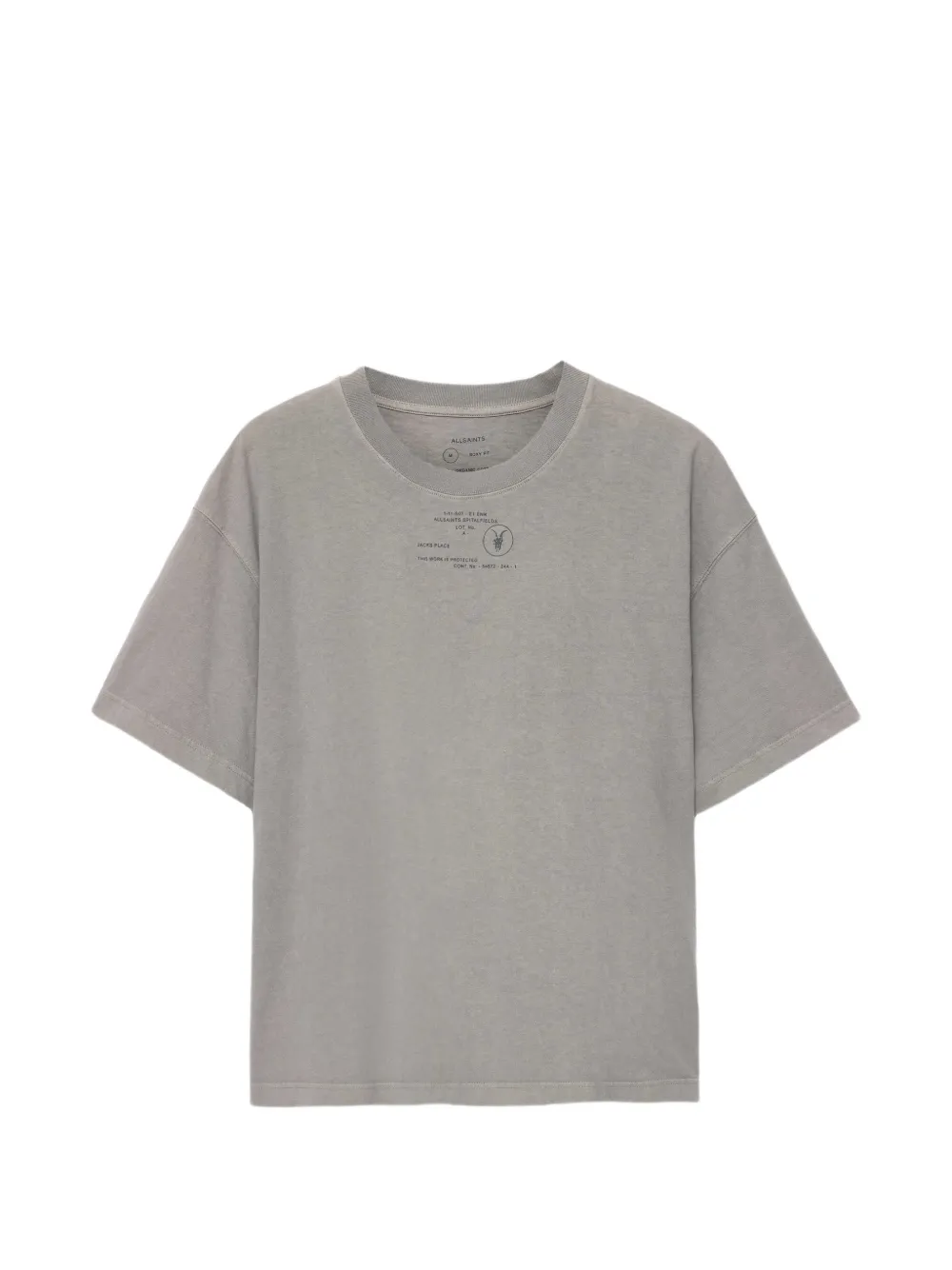 AllSaints Raphy T-shirt met korte mouwen Grijs