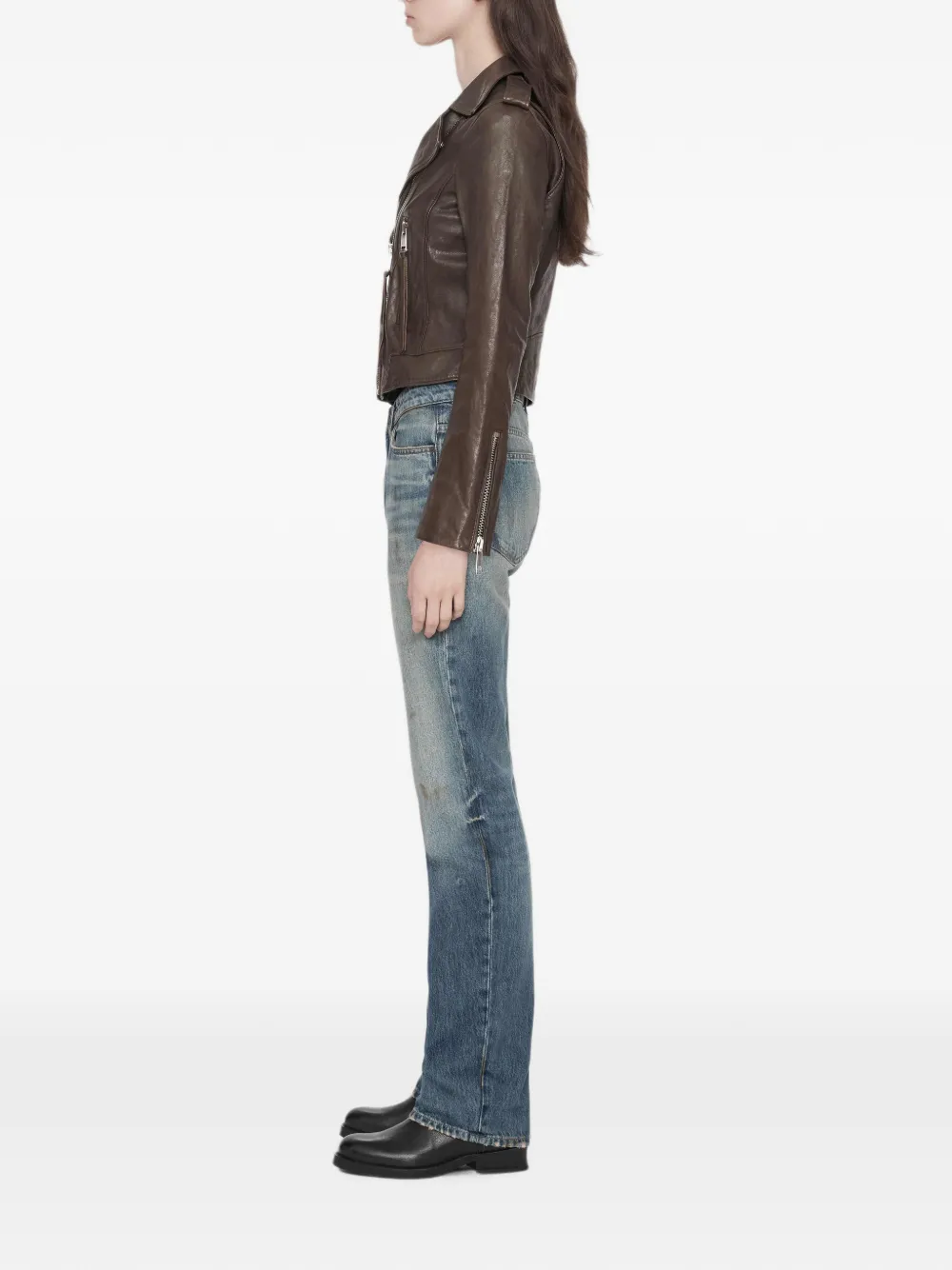 AllSaints Errie bikerjack Bruin