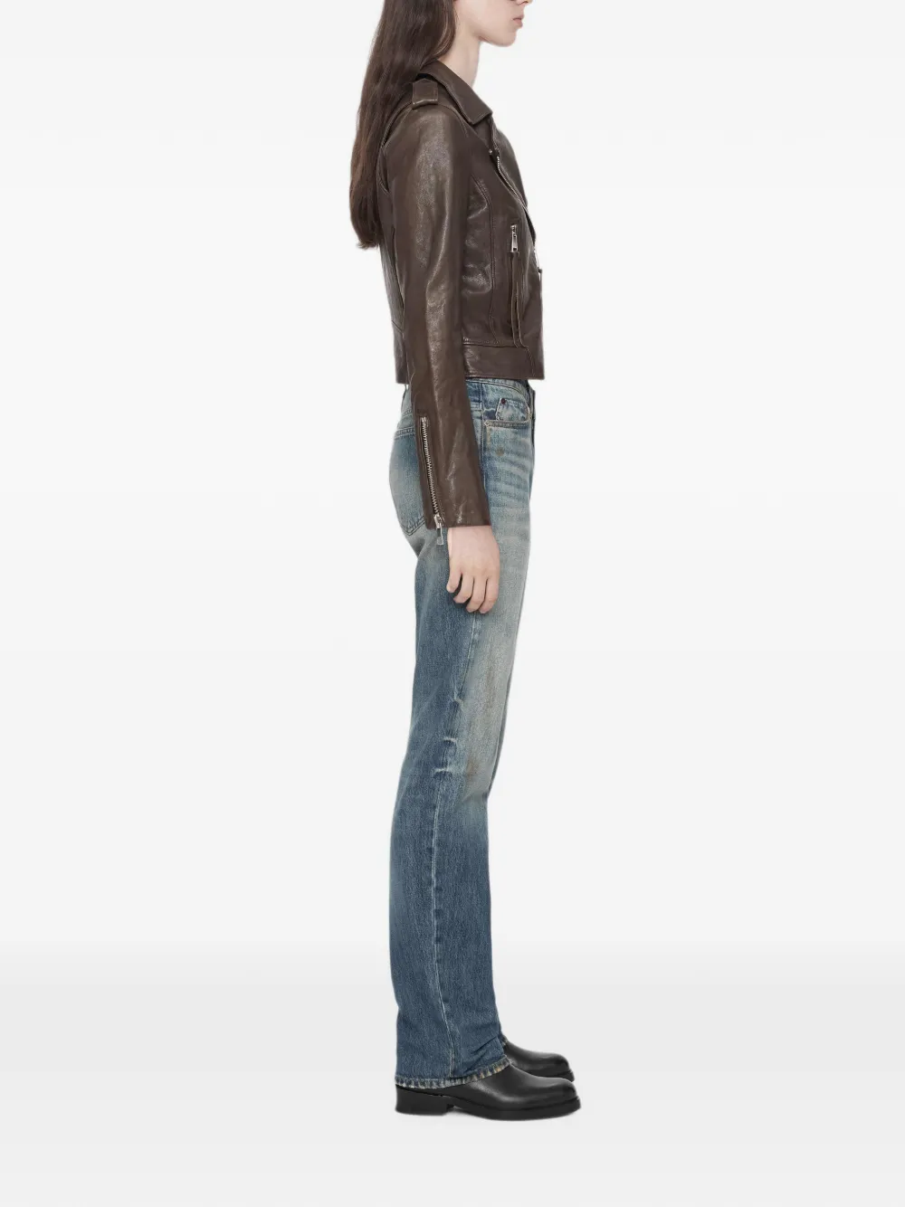 AllSaints Errie bikerjack Bruin
