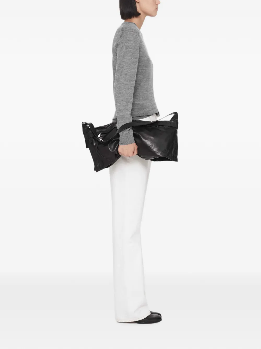 AllSaints Coyte trui met ronde hals Grijs