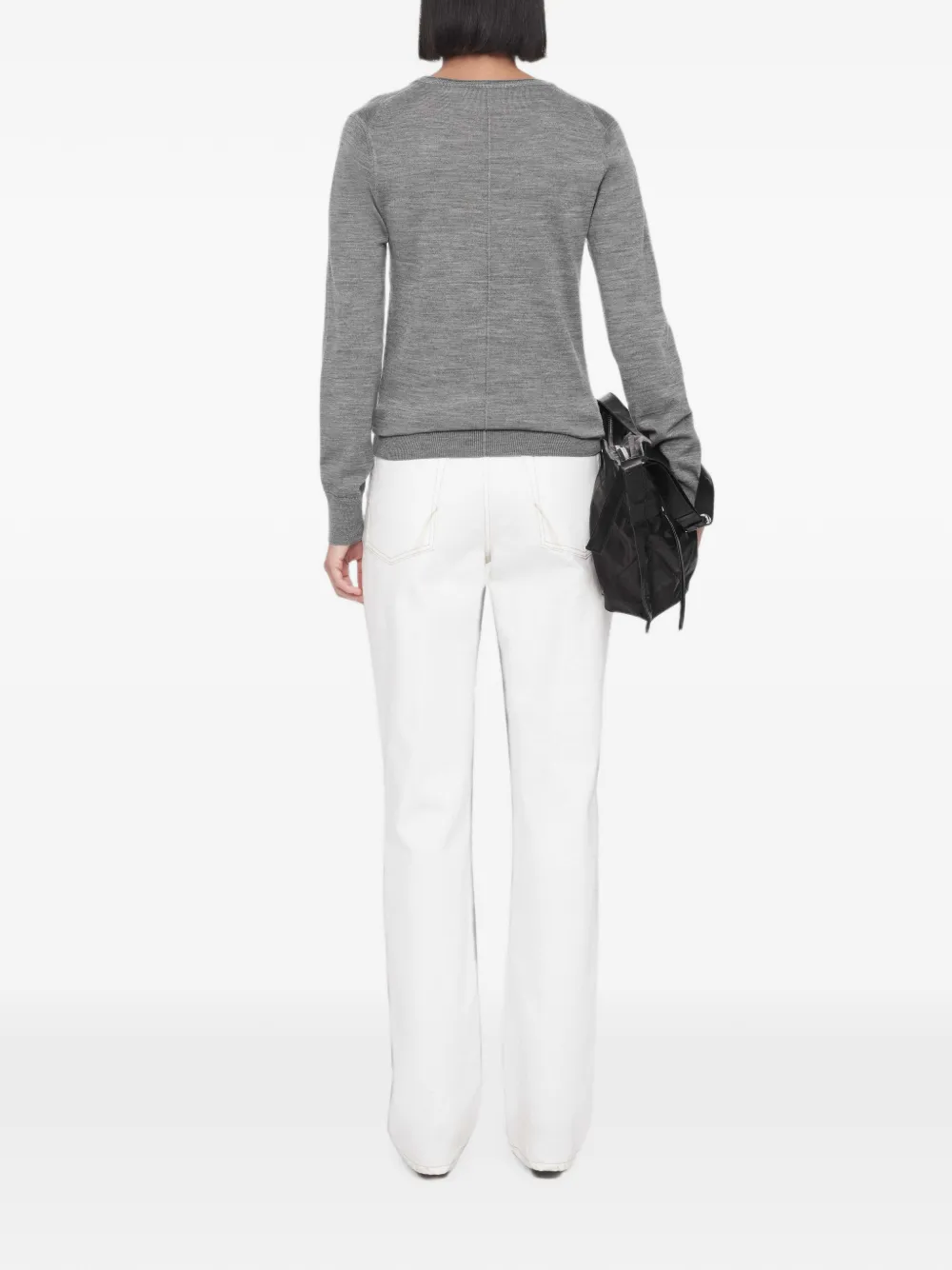 AllSaints Coyte trui met ronde hals Grijs