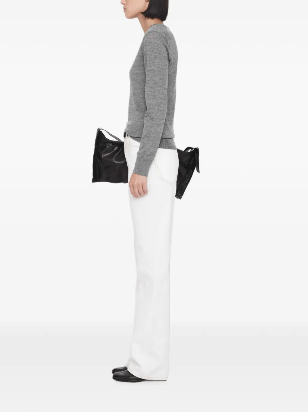 AllSaints Coyte trui met ronde hals Grijs