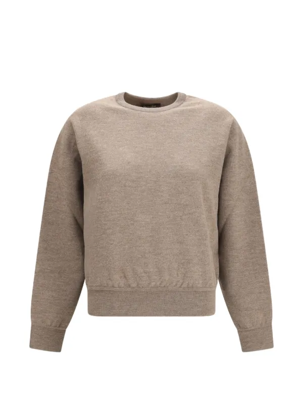Loro Piana Rassa Crew-neck Sweater in Brown