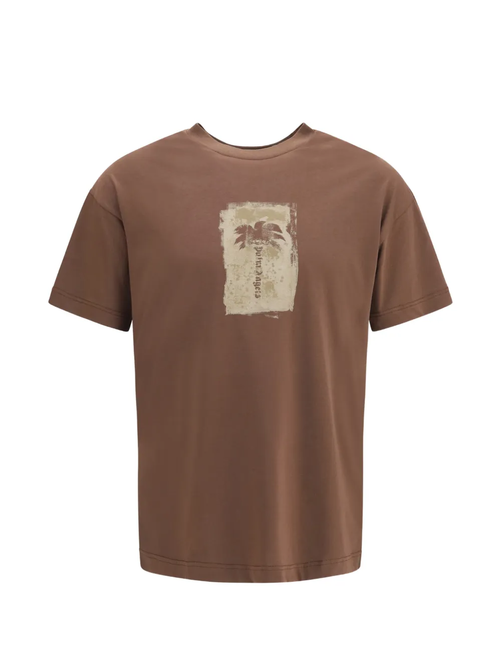 Palm Angels Palm Tree brushed T-shirt Bruin