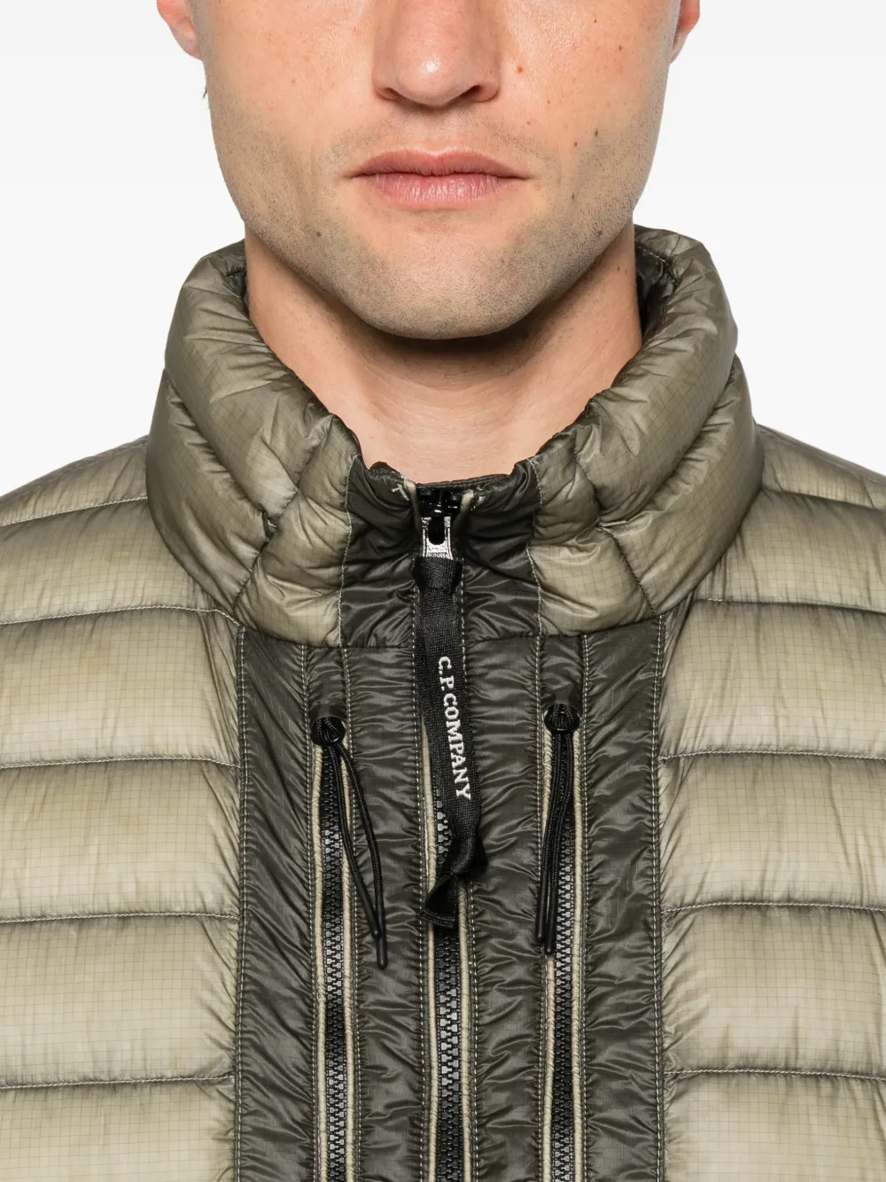 C.P. Company Gewatteerd jack met Lens-detail Groen