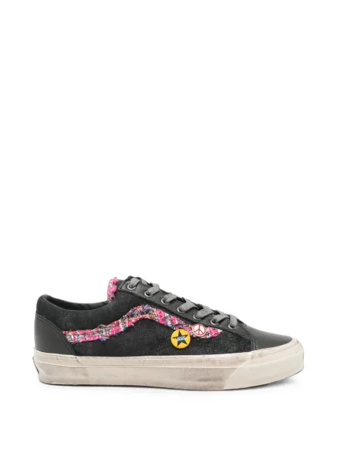 Vans patch-detail frayed sneakers