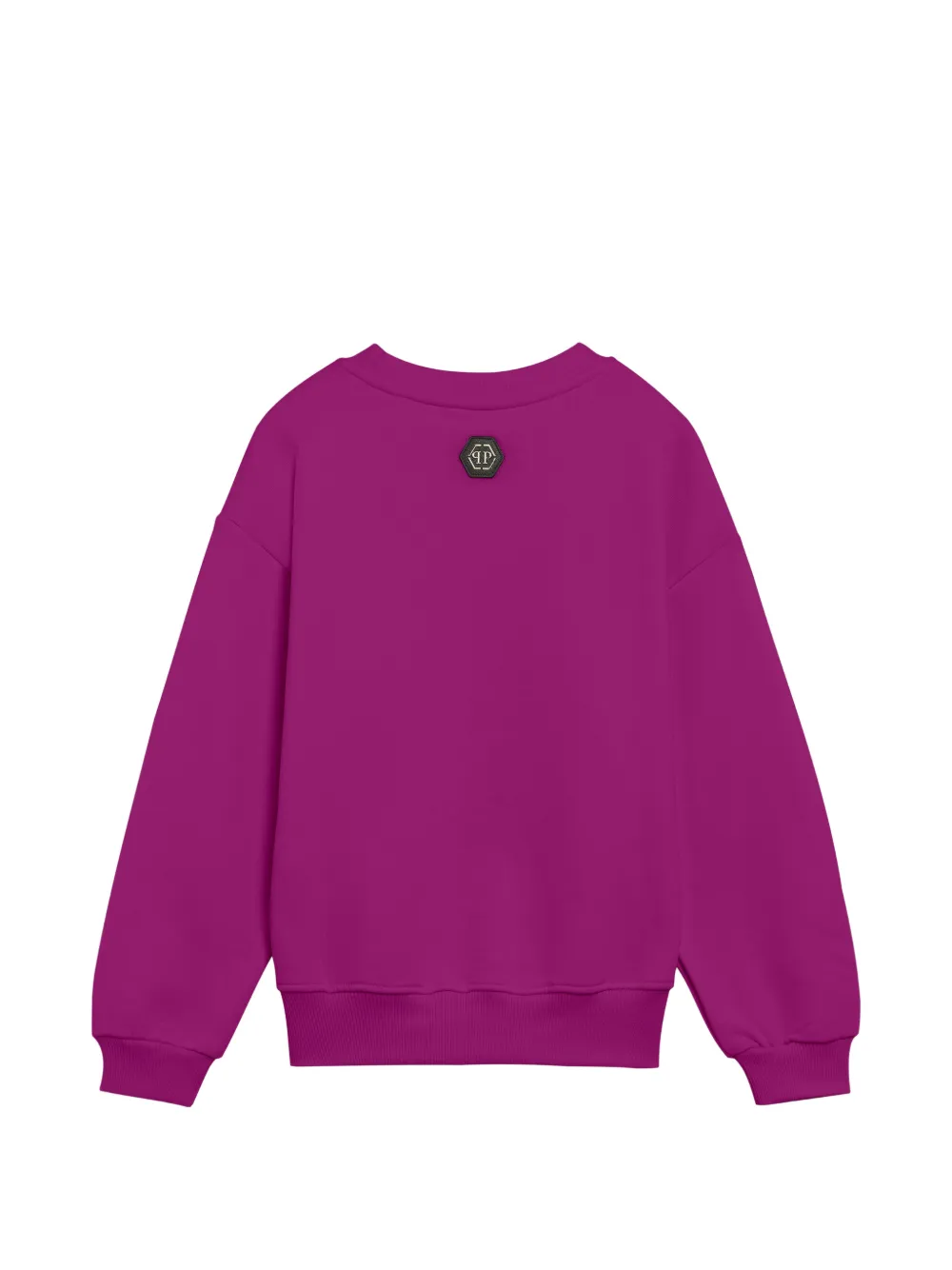 Philipp Plein Junior T-shirt verfraaid met kristallen en teddybeer Paars