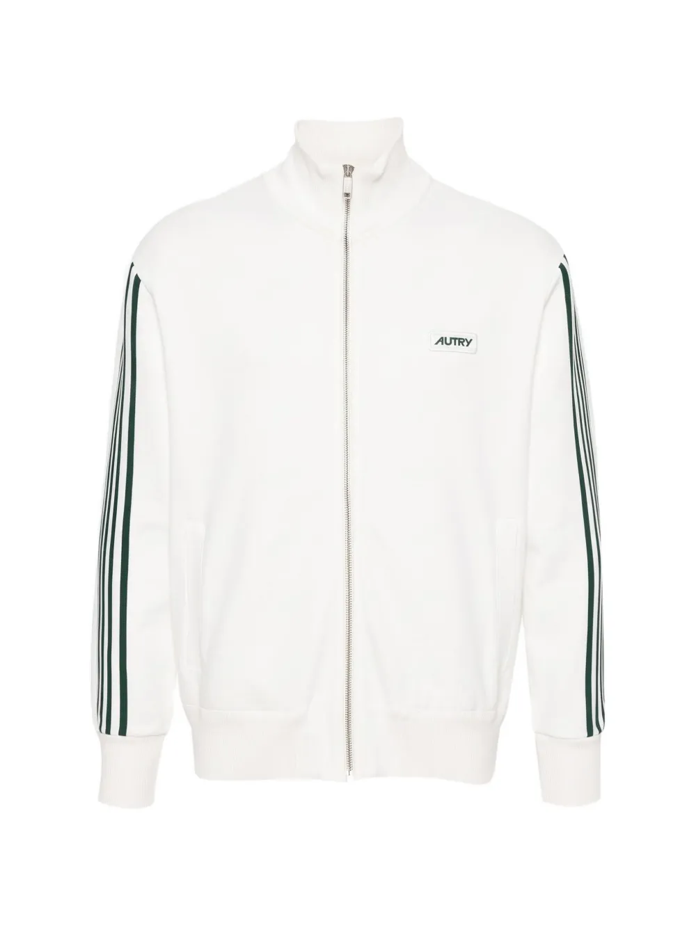 Autry side-stripe zip-up sweatshirt - Bianco