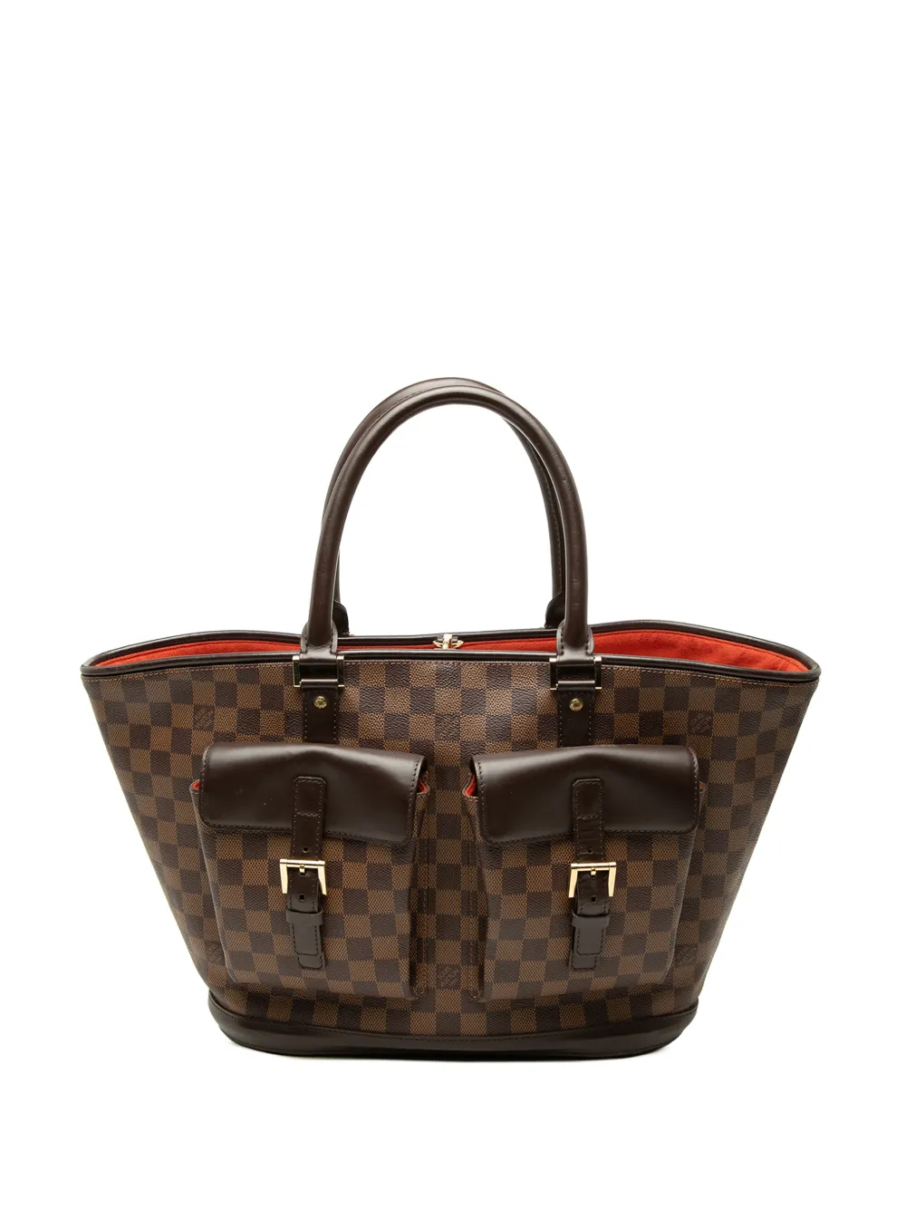 Louis Vuitton Pre-Owned 2002 Damier Ebene Manosque GM tote bag - Marron