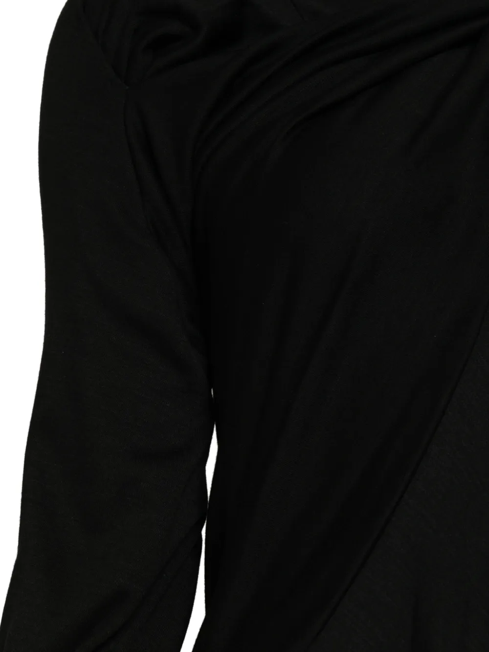 Junya Watanabe asymmetric draped dress Zwart