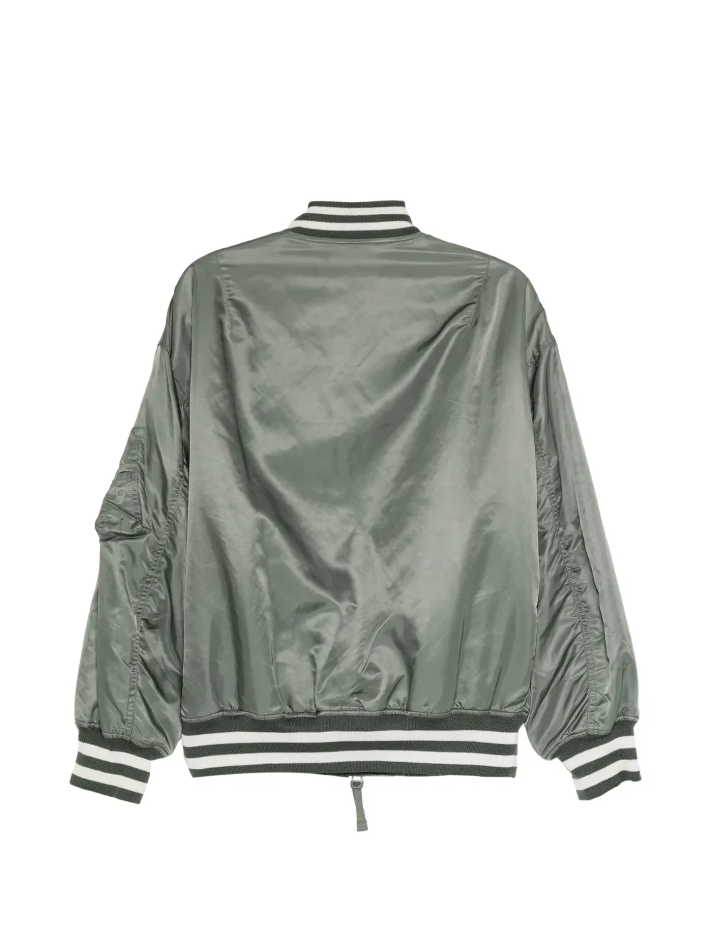 Comme des Garçons Homme Bomberjack met gestreepte afwerking Groen