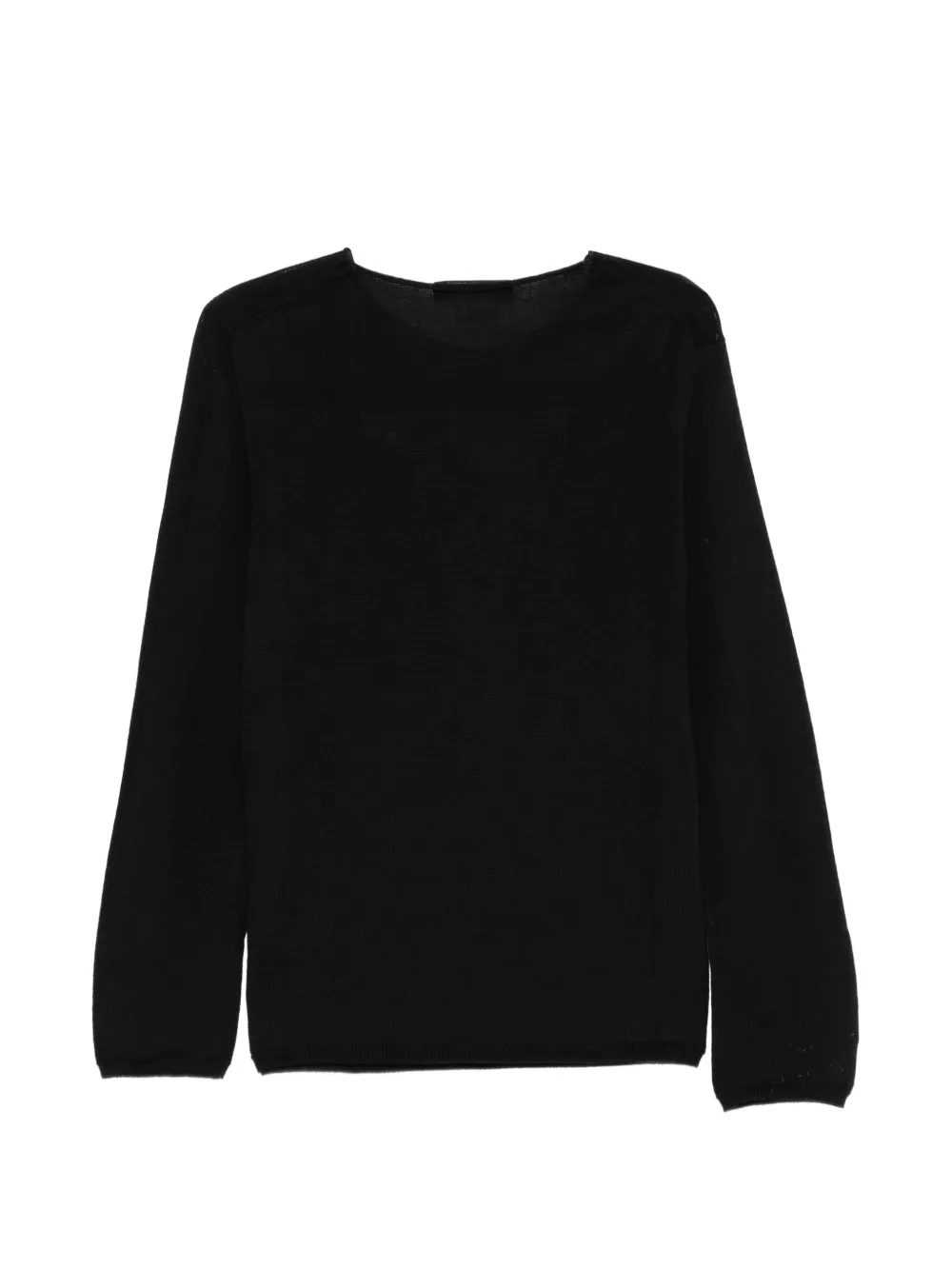 Comme des Garçons Homme Deux x Batoner trui met gerafeld effect en lange mouwen Zwart