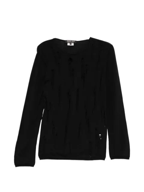 Comme des Garçons Homme Deux Comme des Garçons Homme Deux x Batoner distressed-effect long-sleeve sweater