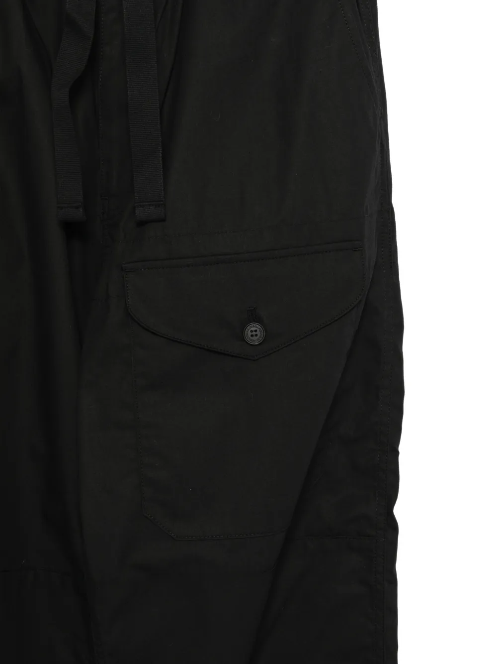 Comme des Garçons Homme Cargo broek met trekkoord Zwart